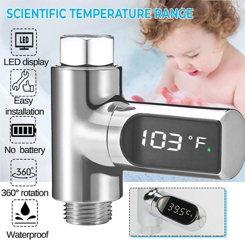 💦Nieuw Douchethermometer met Driekleurige Indicator💖