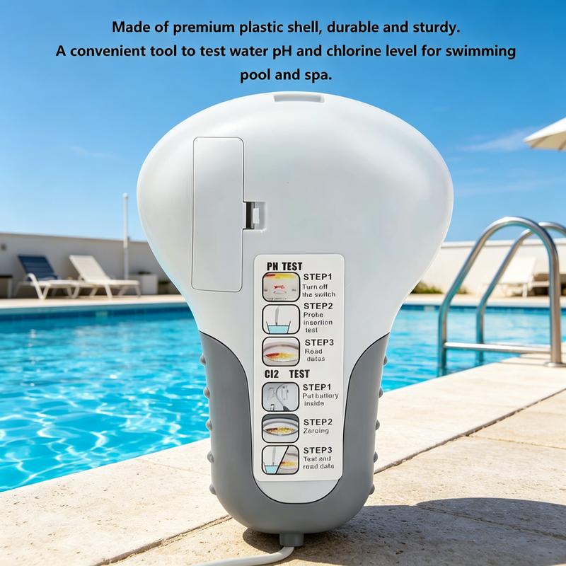 🏊♂️Stop met gokken of je chloor nog werkt! Deze digitale tester meet pH en chloor in één duik – voorkom bacteriën, algen en jeukende huid, en houd je zwembad kristalhelder zonder chemicaliën!