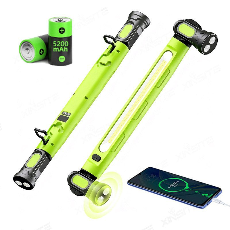 🎁 2026 Nieuwe collectie – 50% KORTING 💥 LED werklamp 3000LM met magnetische voet & ophanghaak – 5200mAh batterij – Perfect voor werkplaats, garage of auto – duurzame metgezel voor elke reparatieklus 🔋