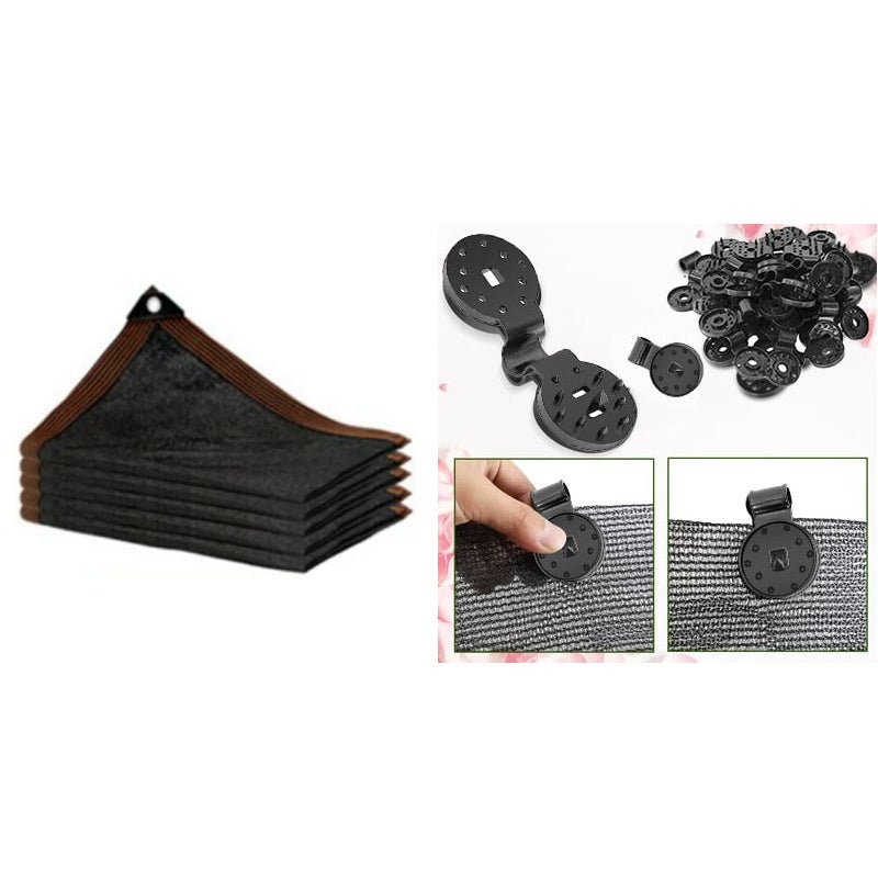 Poeak™ UV-Beschermend HDPE Schaduwnet - Versterkte Randen & Verkoelend Effect