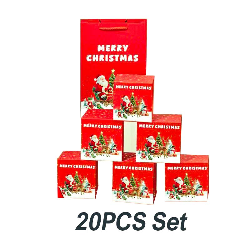 🎅Unieke opvouwbare en veerkrachtige kerstcadeaudoos🎄