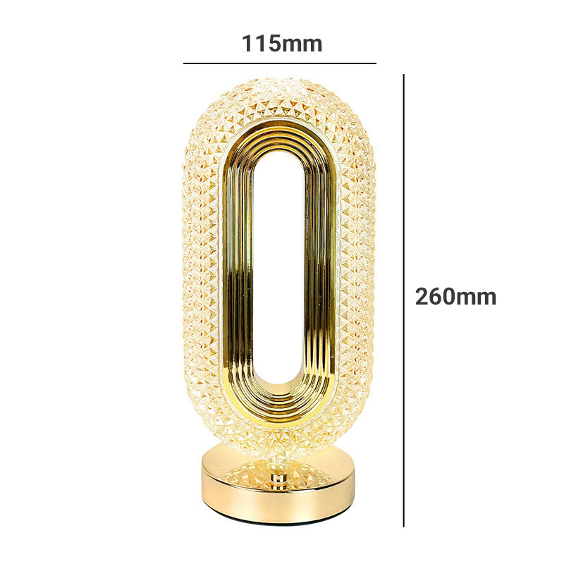 Creative Luxury Oplaadbare Touch Light Kristallen Tafellamp