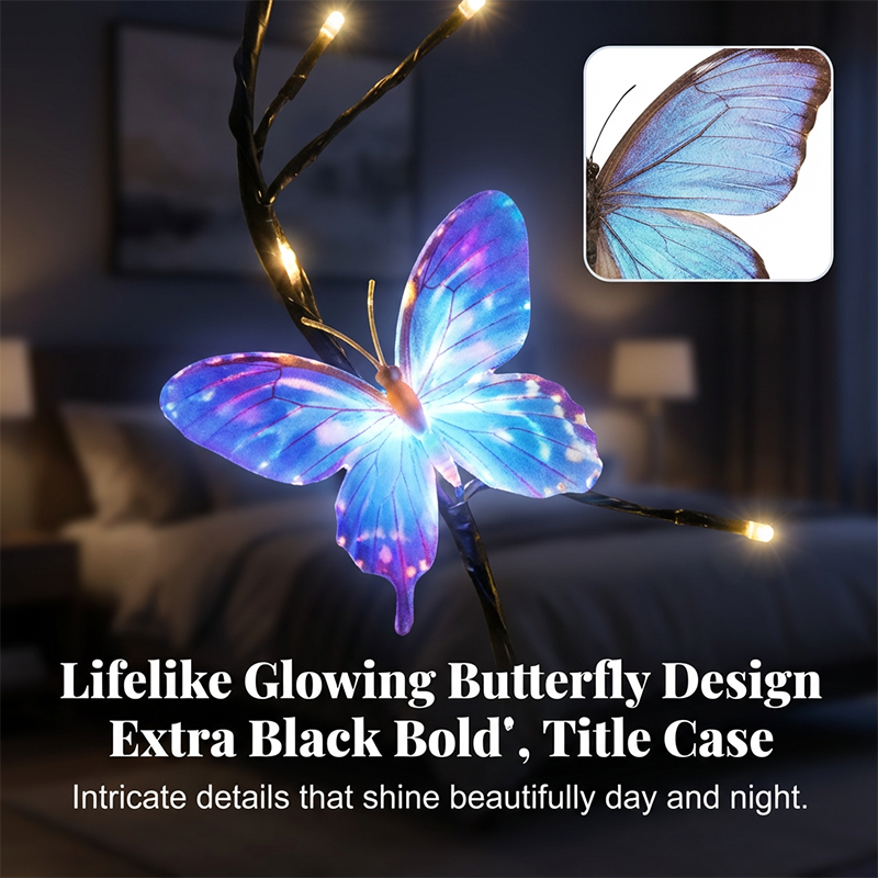 🦋Magische Vlinder Lichtrank (1,6m) | Buigbaar LED Lichtsnoer met 36 Lampjes & 8 Modi | Esthetische Sfeerverlichting