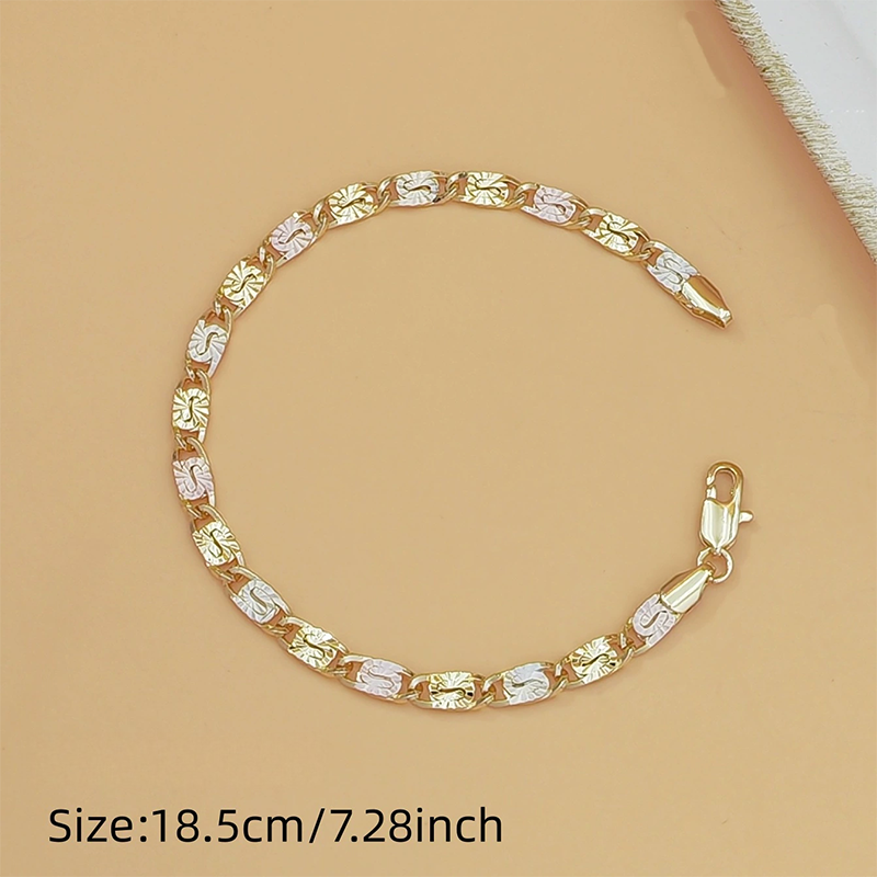 Unisex driekleurige schakelarmband
