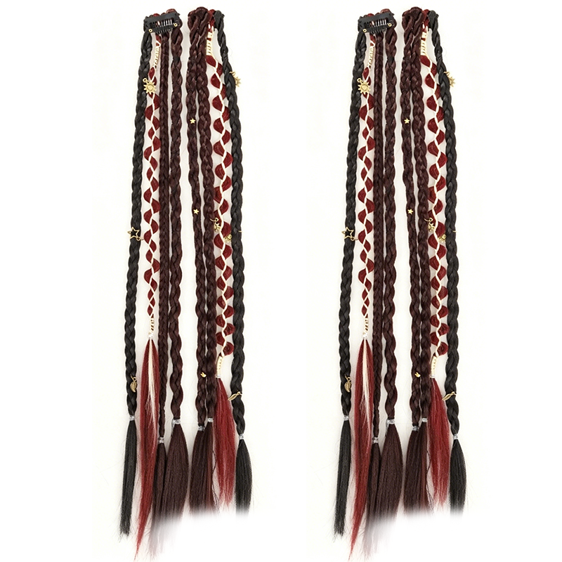 Maillard Stijl Voorgevlochten Haarextensions