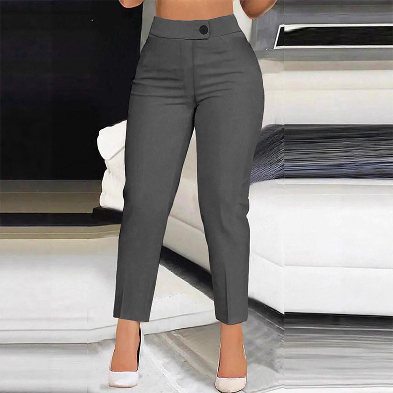 Dames Hoge Taille Cropped Pantalon