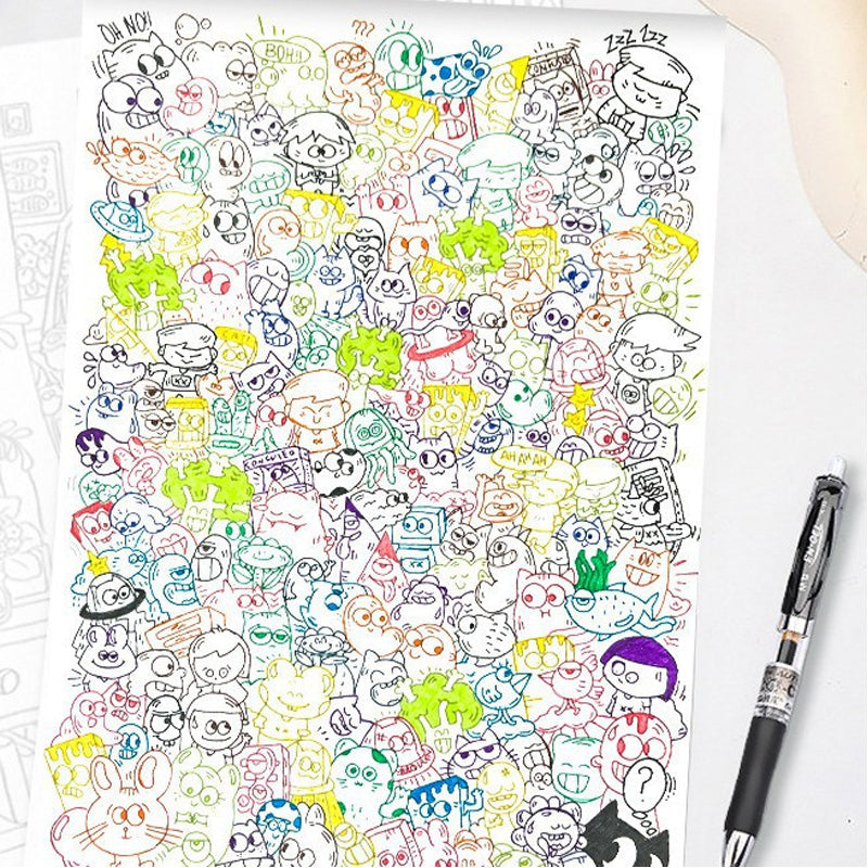 Creatief Doodle Kunst Kleurboek