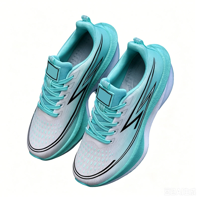 Ademende mesh sneakers met zool met demping voor outdoor en fitness