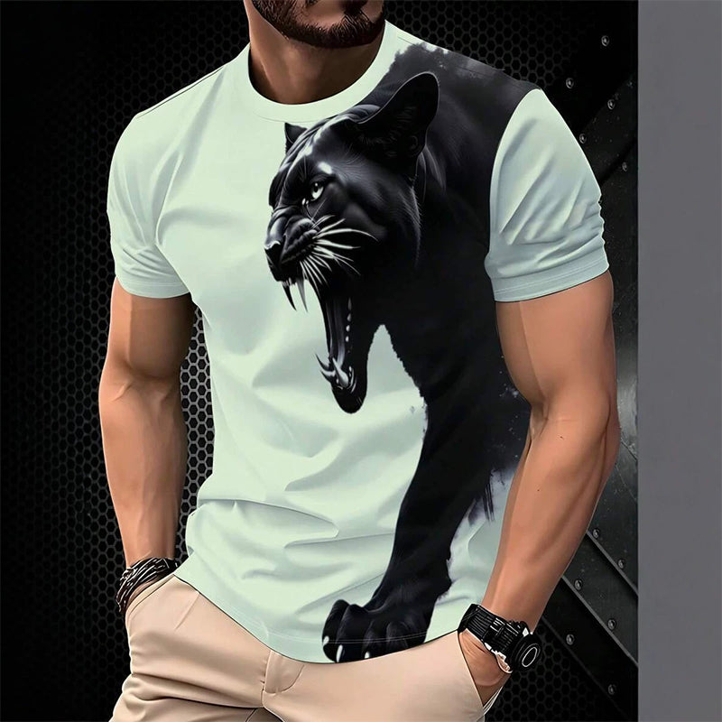 Heren Ademend Grafisch Bedrukt T-Shirt
