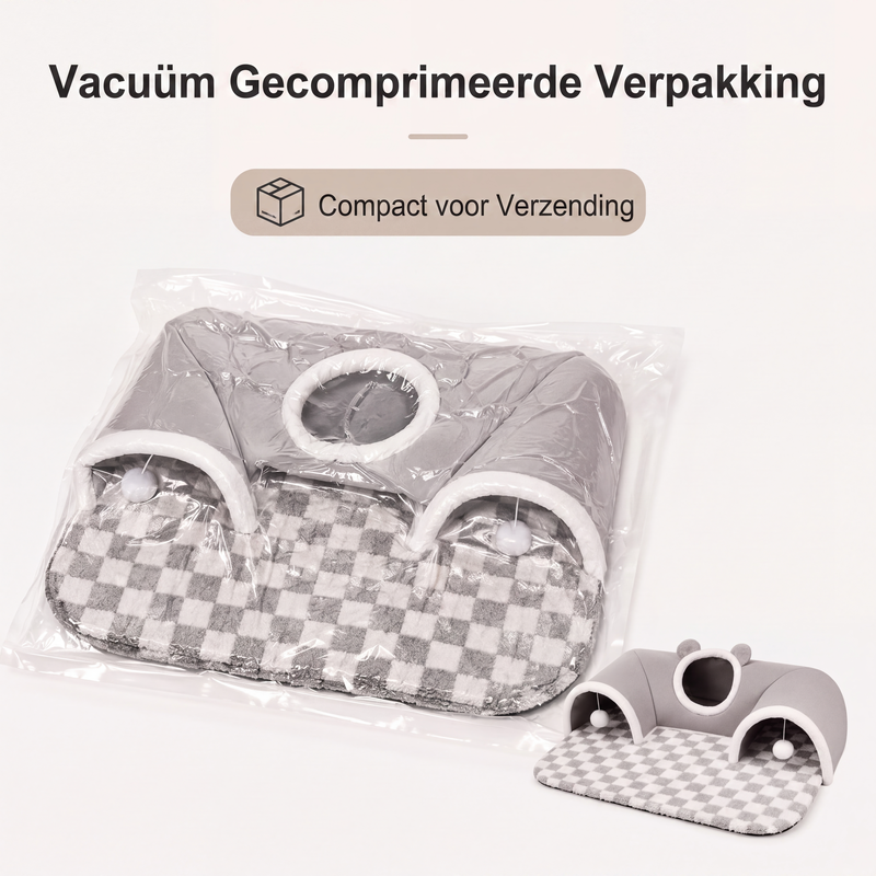 3-in-1 Gezellige Kattentunnelbed