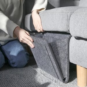 🛏️ Vilten bedorganizer voor boeken en kleine spullen