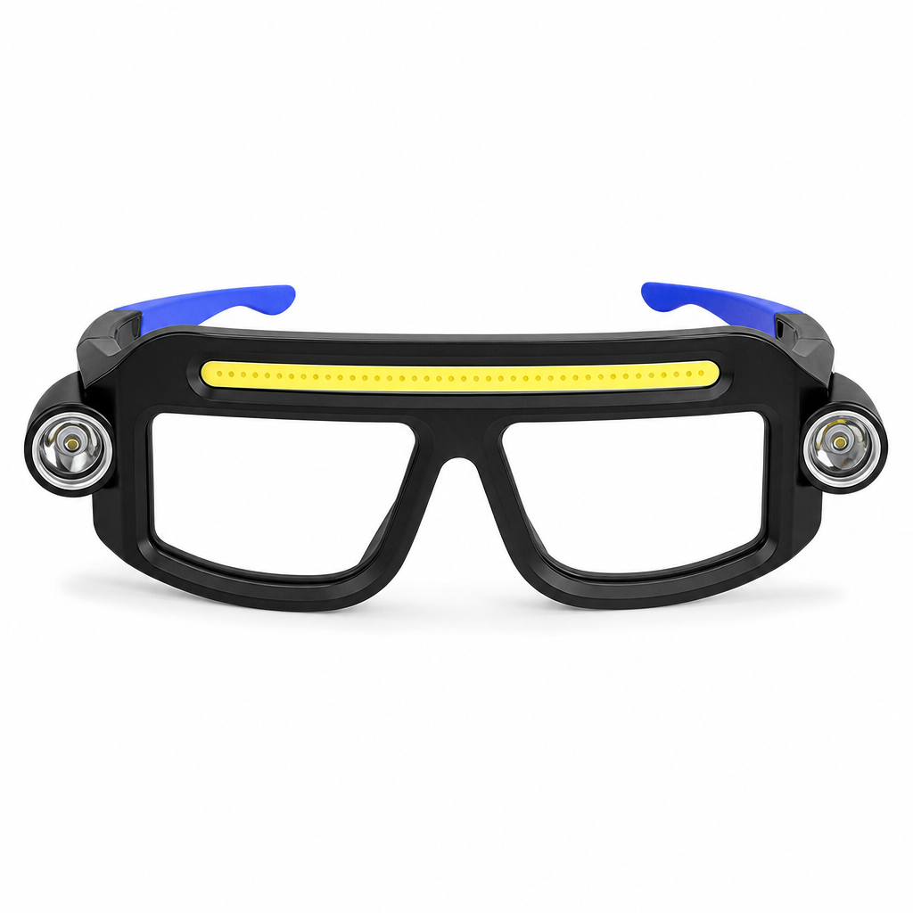 ⏳ Tijdelijke aanbieding ⏰👓 USB oplaadbare dubbelzijdige klembrilverlichting – 5 helderheidsstanden, handsfree ✨