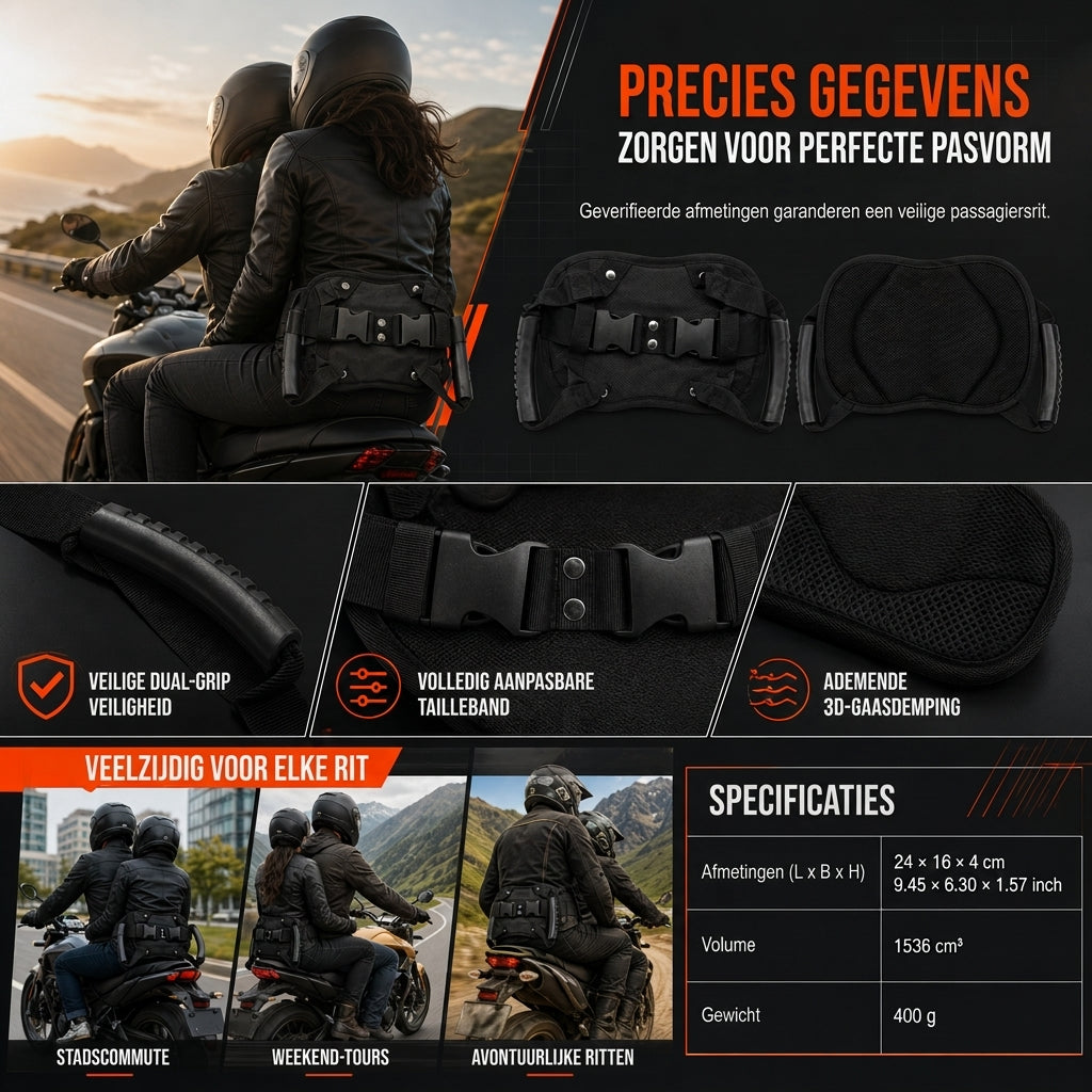 🔥Veilig passagiers onmiddellijk💥Zware powersports-gordel met stevige grip