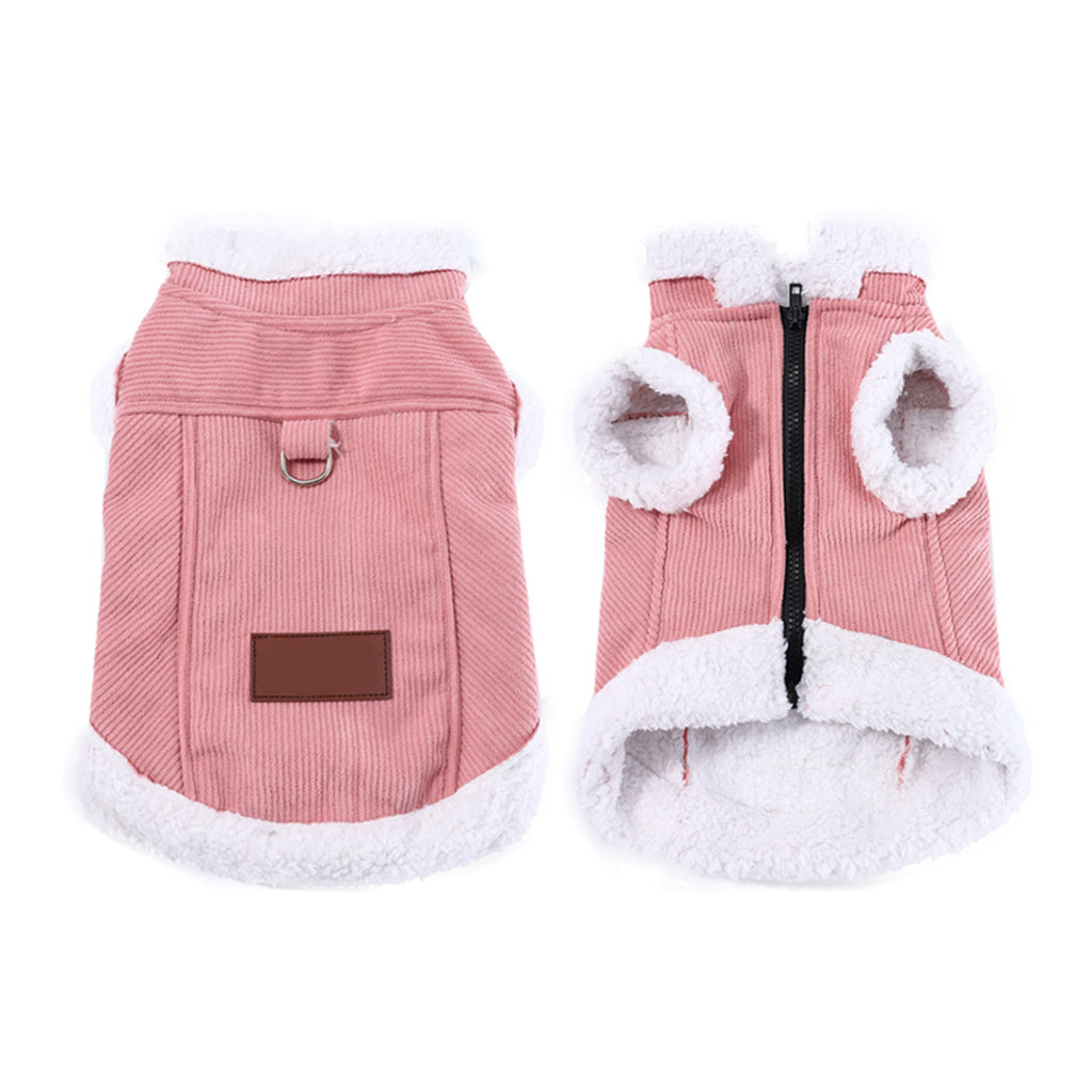 📢📢50% KORTING !! ⏰Warme hondenfleece huisdier vest – dik gevoerd, ingebouwde riemring voor honden en katten ✨