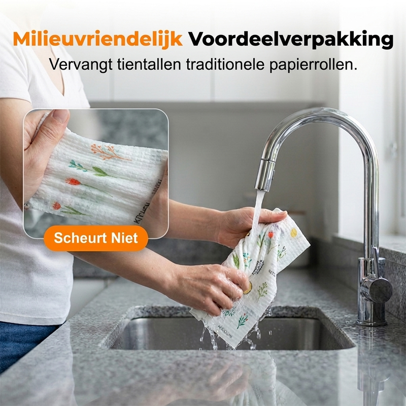 Zeepvrije eenmalige keukendoekjes