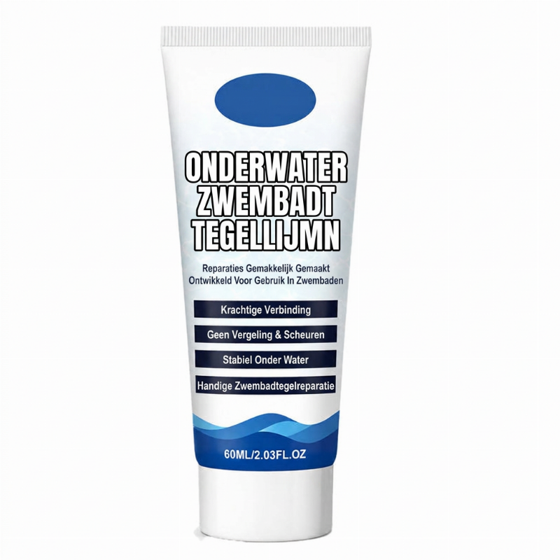 🥳HOT SALE 2026🥳💞MEER DAN 50.000 VERKOCHT! 💧🔧 50% KORTING! Sterke waterbestendige tegellijm voor zwembaden – hecht direct onder water, geen leegloop of professionele hulp nodig. Waterdicht, scheurbestendig en duurzaam. Repareer zwembadtegels snel! 🛡️✅