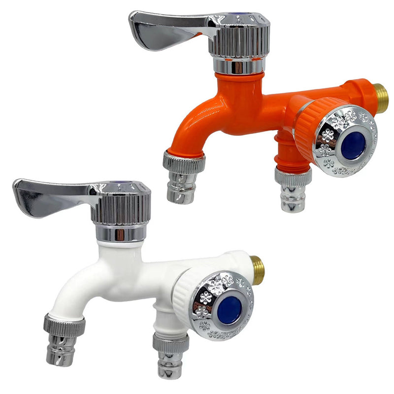 Dubbele Waterkraan met 2 Uitgangen – Onafhankelijke Bediening & Vorstbestendig