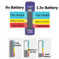 🔥Hot Sale 50% KORTING⚡Universele batterijtester – Controleert AA-, AAA-, 9V-, knoopcel- en andere batterijen in 3 seconden! 🔋⏱️