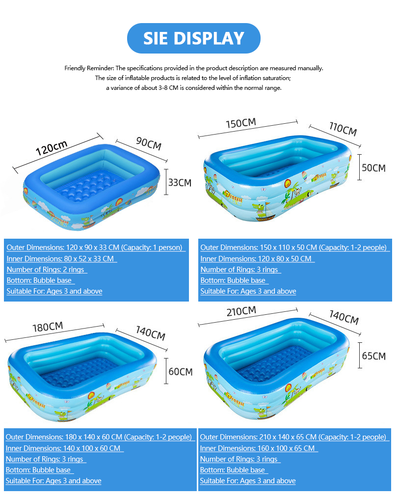 📢📢50% KORTING⏰Opblaasbaar zwembad voor kinderen – Stevig PVC & eenvoudige installatie – Perfect voor achtertuin plezier op warme dagen – veilig en kleurrijk voor kinderen🌞✨