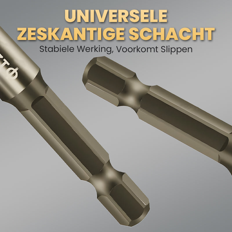 🔥2026 Hot Sale🔥Hoogwaardige 4-Fluit Getande Excentrische Boorbitset