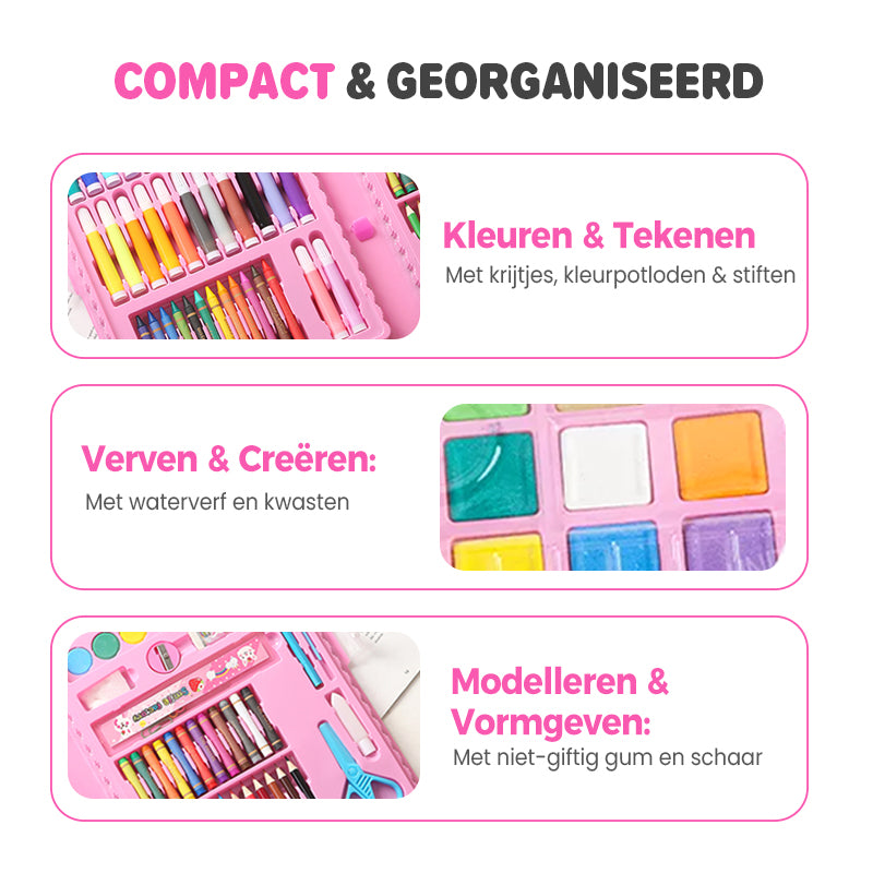 💗Hot Promotie 50% Korting💗Deluxe 6-in-1 Kunst Creativiteitsset🎁Het Beste Cadeau voor Kinderen