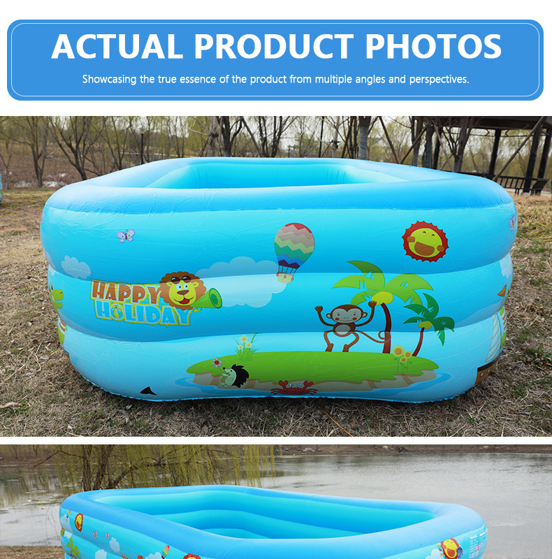 📢📢50% KORTING⏰Opblaasbaar zwembad voor kinderen – Stevig PVC & eenvoudige installatie – Perfect voor achtertuin plezier op warme dagen – veilig en kleurrijk voor kinderen🌞✨