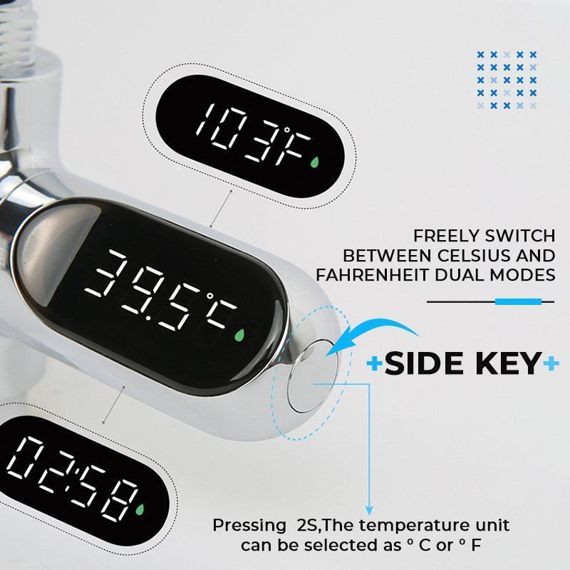 💦Nieuw Douchethermometer met Driekleurige Indicator💖