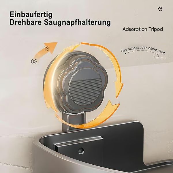 ⏳Tijdelijke aanbieding⏰Opbergrek voor in de hoekdouche🚿Ruimtebesparend en eenvoudig te installeren, perfect om toiletartikelen netjes op te bergen ✨