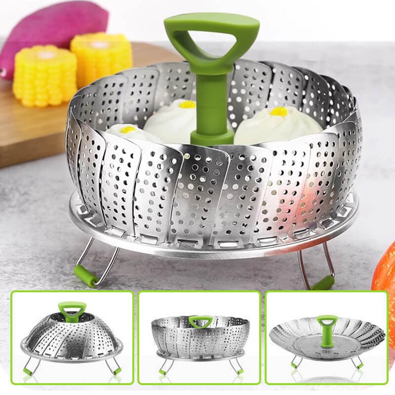 🌻Herfst Aanbieding📢📢 50% KORTING!! ⏰🧑‍🍳Roestvrijstalen opvouwbare groentestomer