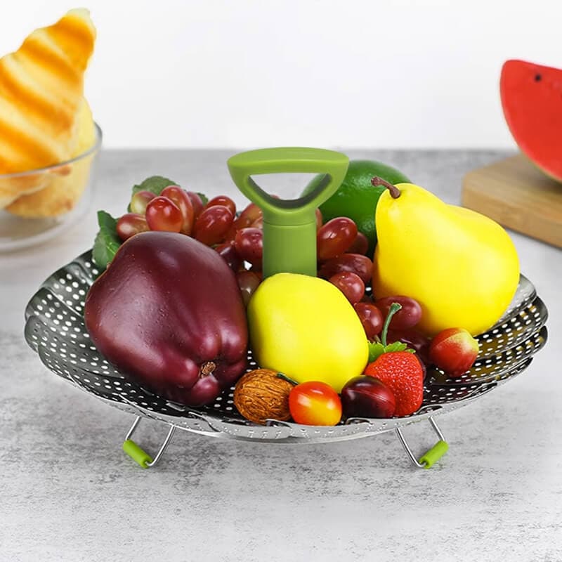 🌻Herfst Aanbieding📢📢 50% KORTING!! ⏰🧑‍🍳Roestvrijstalen opvouwbare groentestomer