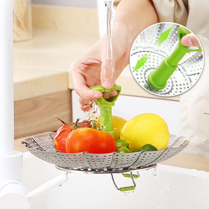 🌻Herfst Aanbieding📢📢 50% KORTING!! ⏰🧑‍🍳Roestvrijstalen opvouwbare groentestomer
