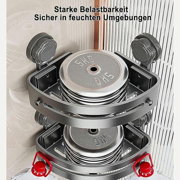 ⏳Tijdelijke aanbieding⏰Opbergrek voor in de hoekdouche🚿Ruimtebesparend en eenvoudig te installeren, perfect om toiletartikelen netjes op te bergen ✨