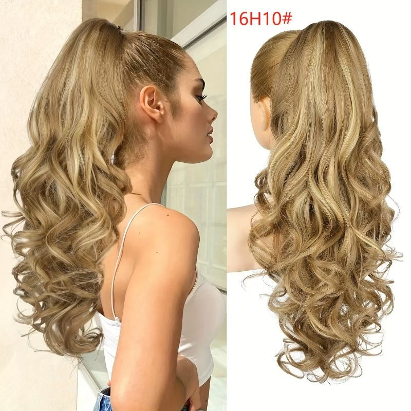 💜Tijdelijke promotie 50% OFF💜Clip-on golvende paardenstaart verlenging