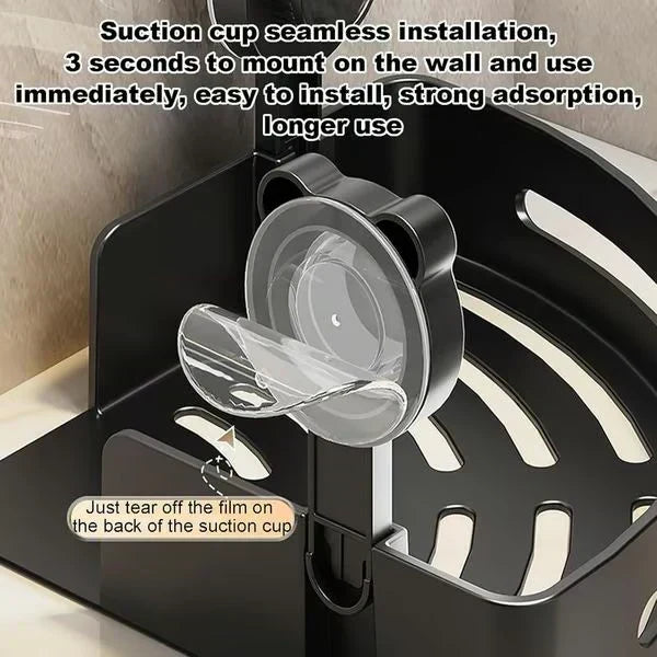 ⏳Tijdelijke aanbieding⏰Opbergrek voor in de hoekdouche🚿Ruimtebesparend en eenvoudig te installeren, perfect om toiletartikelen netjes op te bergen ✨