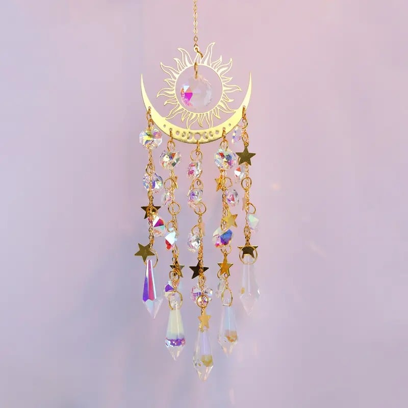 ✨Kristallen zonnevanger, binnen- en buitendecoratie voor raam, slaapkamer, binnenplaats, tuin☪️