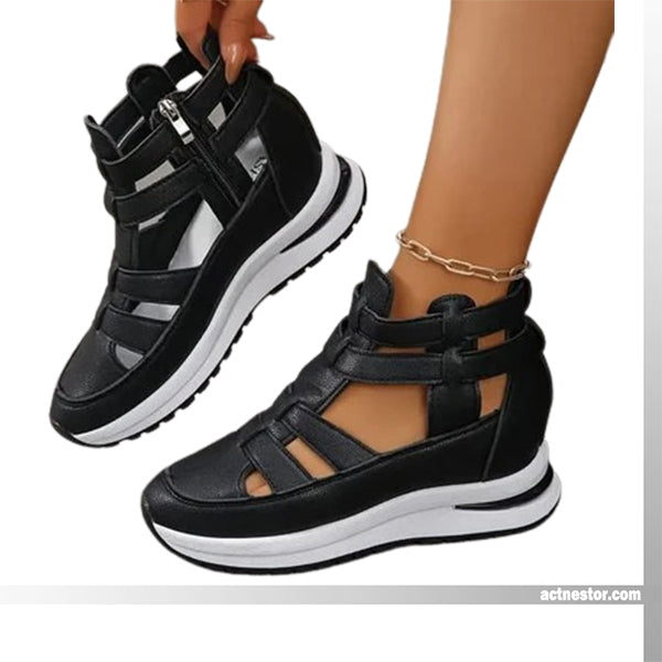 🔥Laatste dag: 50% korting – Comfortabele, lichte wedges met een zijrits