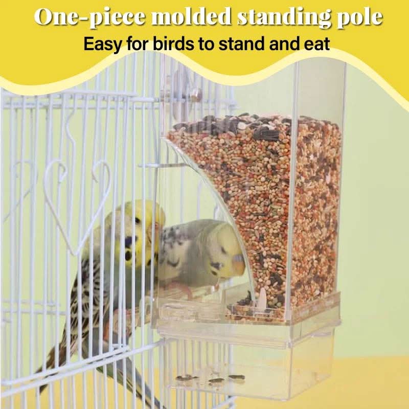 🐦Automatisch No-Spill Transparant Vogelvoederhuisje – Zie Vogels van Dichtbij | Zonder Morsen 🌿✨