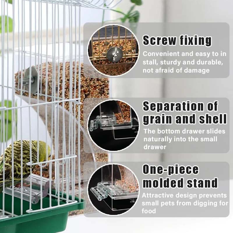 🐦Automatisch No-Spill Transparant Vogelvoederhuisje – Zie Vogels van Dichtbij | Zonder Morsen 🌿✨