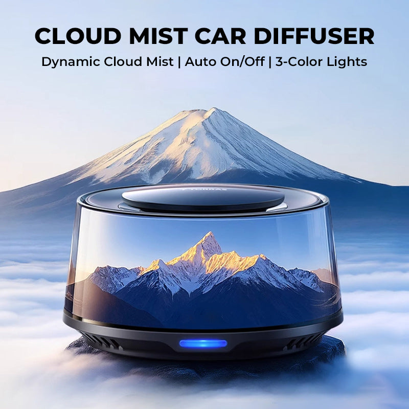 🌋☁️2025 Cloud Mist Auto Diffuser - Automatisch Aan/Uit met 30 dagen USB-C batterij & 1 navulling = 1 jaar frisheid
