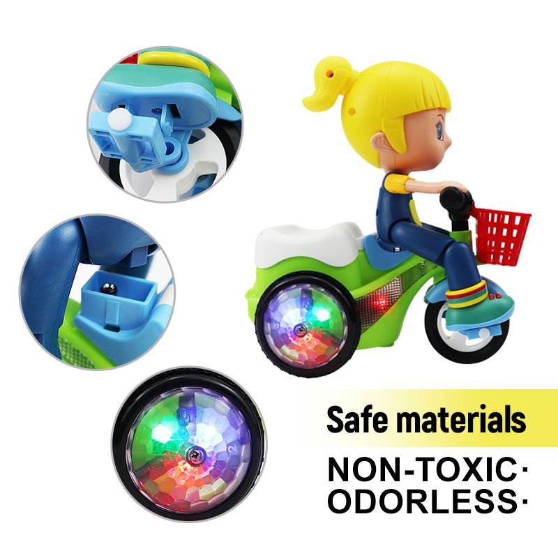 🚗 50% KORTING! ✨ Lichtgevend Stunt Driewieler Speelgoed voor Kinderen – Spannende Stuntfunctie, Lichteffect, Duurzaam