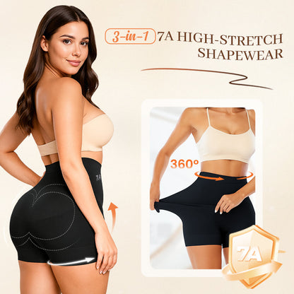 Vrouwen Hoog taille Ice Silk Ondergoed met Tummy-control Hip-lifting