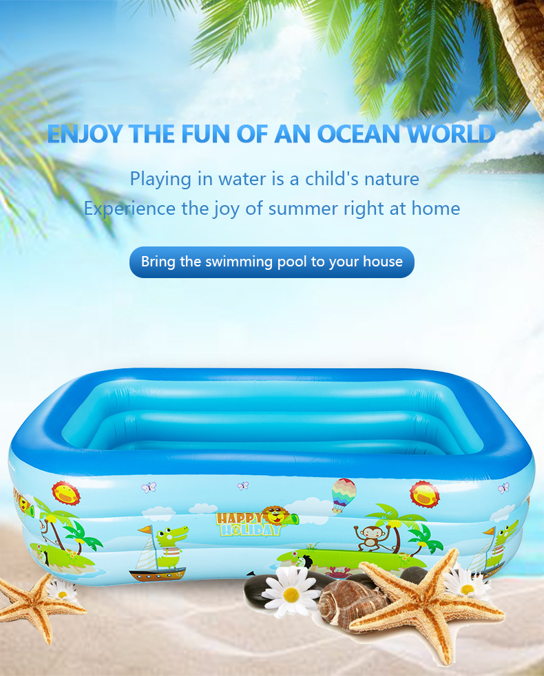 📢📢50% KORTING⏰Opblaasbaar zwembad voor kinderen – Stevig PVC & eenvoudige installatie – Perfect voor achtertuin plezier op warme dagen – veilig en kleurrijk voor kinderen🌞✨