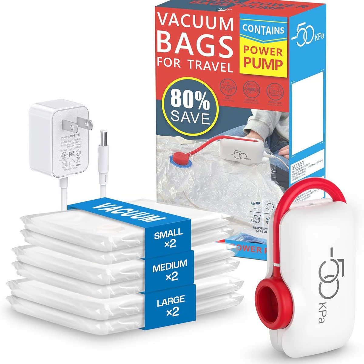 🎁2026 Nieuw binnen 50% KORTING🔥6-delig USB elektrische vacuümpakket – Besparing van ruimte, reizen met weinig bagage!