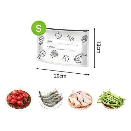 Herbruikbare afsluitbare bewaarzakjes van aluminiumfolie