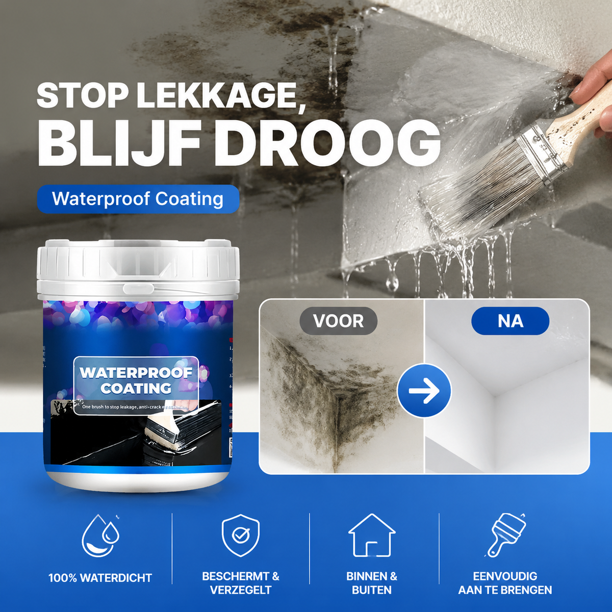 💧🏡 Waterbestendige multifunctionele polyurethaancoating
