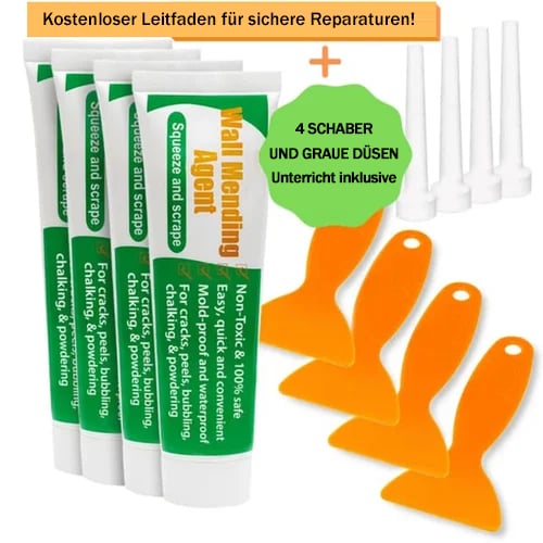 🔥Niet-giftig muurherstelmiddel – vult scheuren & gaten, gemakkelijk aan te brengen & ideaal voor snelle, schone reparaties thuis 🏠