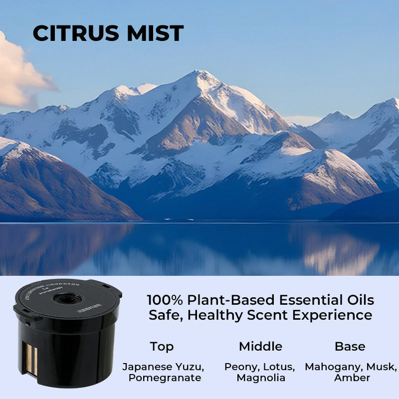 🌋☁️2025 Cloud Mist Auto Diffuser - Automatisch Aan/Uit met 30 dagen USB-C batterij & 1 navulling = 1 jaar frisheid