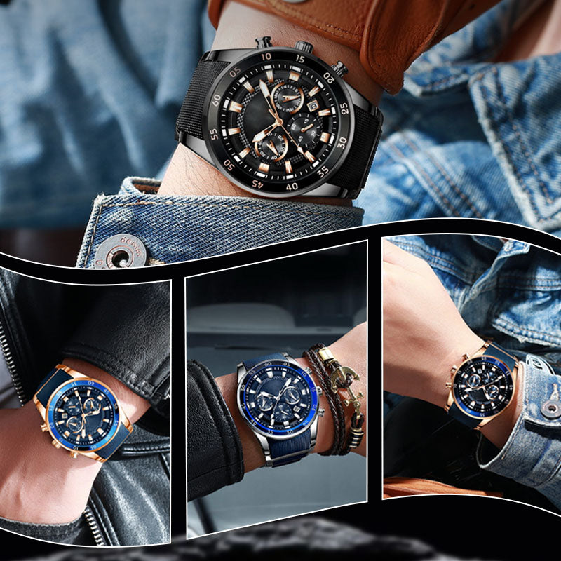 🔥 HOT SALE - 50% KORTING 🎁 Multifunctioneel Waterdicht Quartz Horloge voor Heren