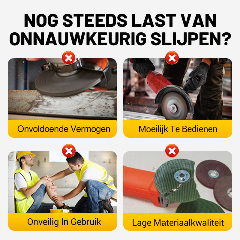 🧰12V Mini Haakse Slijper met Doorslijpschijf