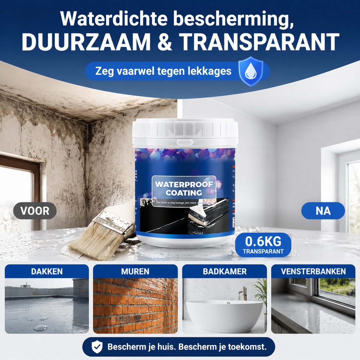 💧🏡 Waterbestendige multifunctionele polyurethaancoating
